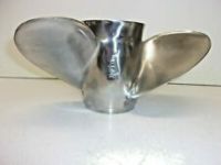 013072 Michigan Stainless Steel Propeller (14-1/4 x 23) for V-6 Gearcase, 15 Spline, and Thru-Hub Exhaust, Right Hand Rotation