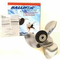 345033 Michigan Ballistic High Performance Stainless Steel Propeller (14-1/2 x 19) for V-6 Gearcase, 15 Spline, and Thru-Hub Exhaust, Right Hand Rotation