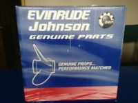 765138 Evinrude Johnson OMC BRP Aluminum Prop (10 x 14) Thru Hub Exhaust, 14 Spline, 3" Gearcase, 4-Blade