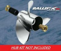 933421 Michigan Ballistic High-Performance Stainless Steel Propeller (13-1/8 x 21), Thru-Hub Exhaust
