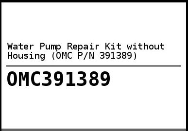 391389 Water Pump Kit