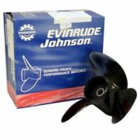 765185 Evinrude Johnson OMC Aluminum Propeller (12-3/4 x 21) Thru-Hub Exhaust