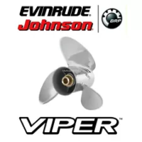 763930 BRP Evinrude Viper TBX Stainless Steel Propeller (13-7/8 x 17) 13-Spline, Thru-Hub Exhaust