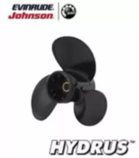 I-775713 ye-BRP u-Evinrude Johnson Aluminium Hydrus Propeller (12-1 / 2 x 13) we-3/3 "omncane i-Gearcel (Thru-Hub Exhaust), 8 Tooth Spline